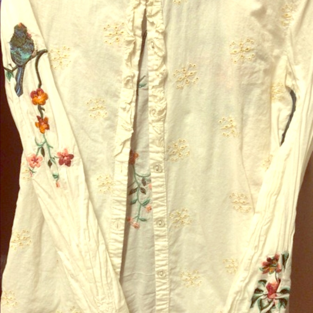 Hand stiched hobo shirt.